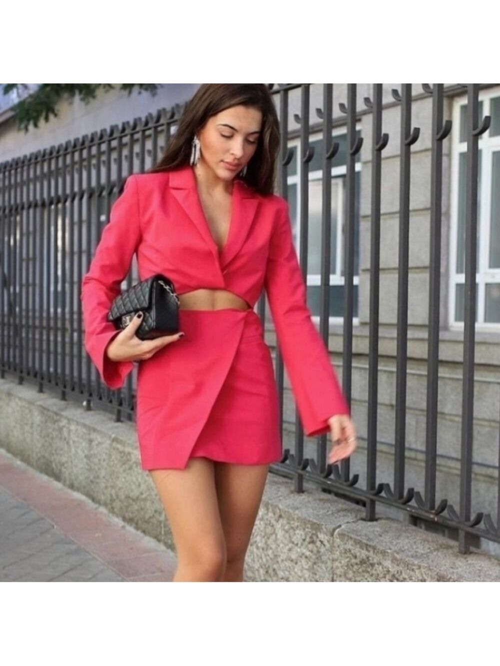 NWT Zara Cut Out Blazer Dress, Size XS